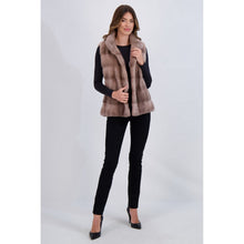 Women | Mink Vest | Smoky Rose