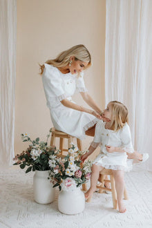 Women | Tuxedo Mom Dress | White
