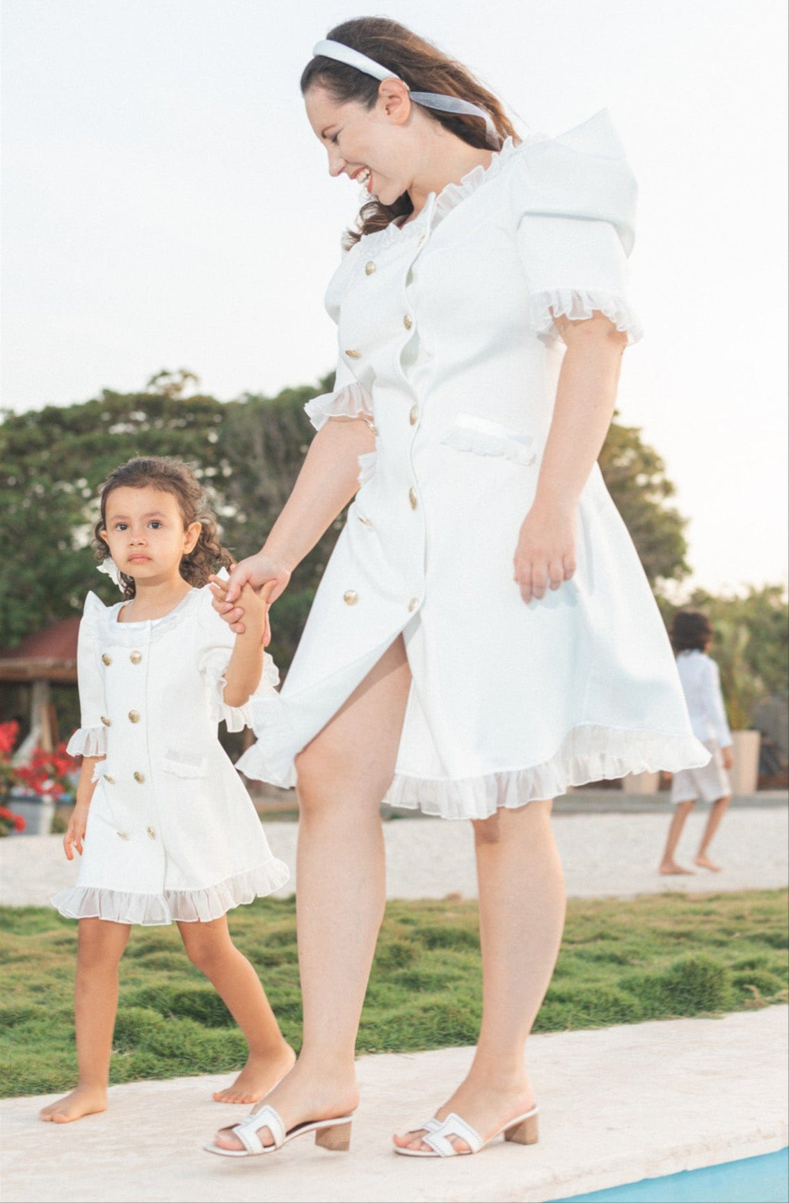 Women | Tuxedo Mom Dress | White