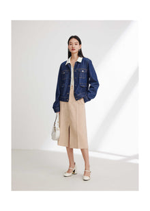 Wool Skirt | Khaki