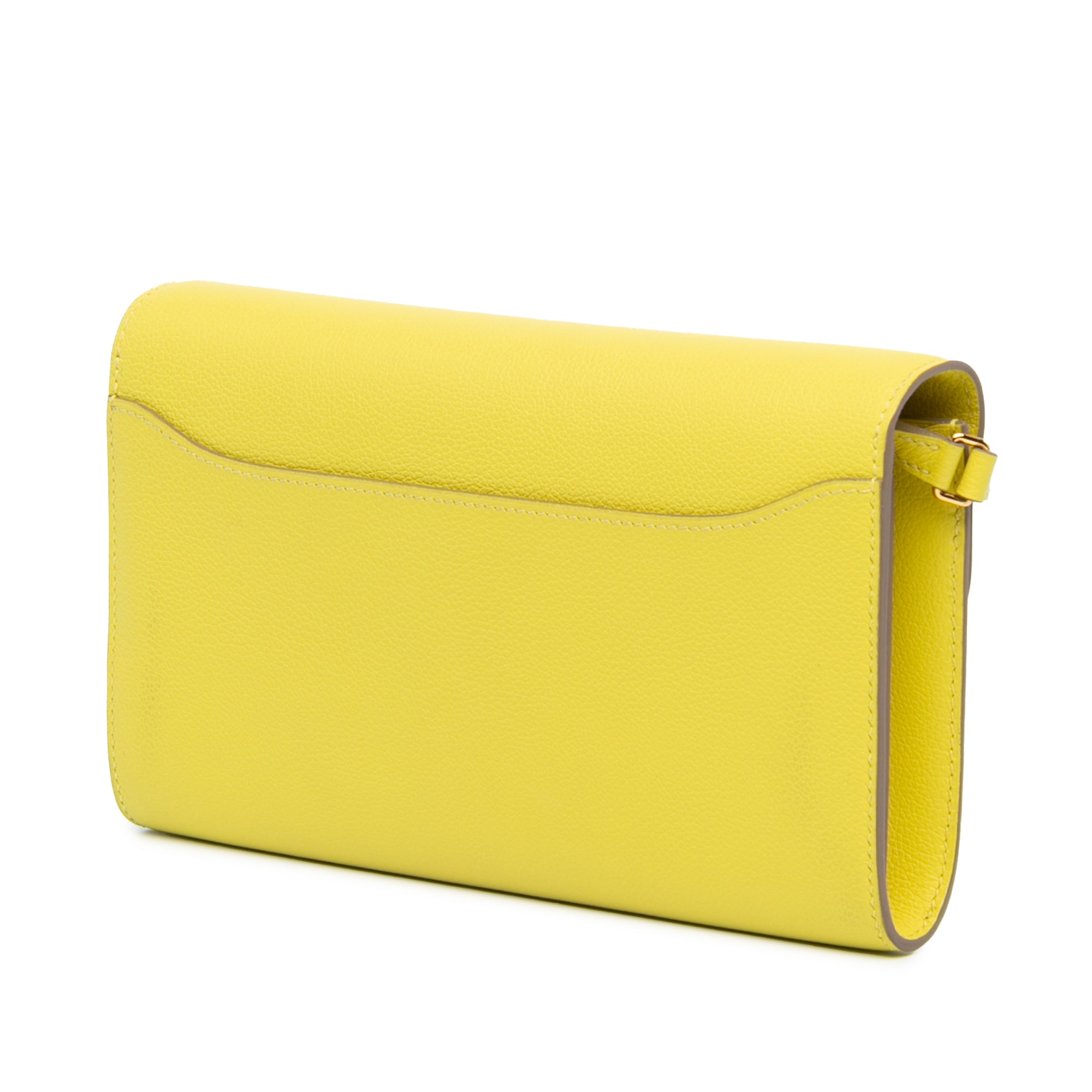 Hermes | Pre-Owned Evercolor Constance Wallet To Go | Yellow
