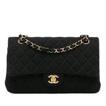 Chanel | Pre-Owned Medium Classic Jersey Double Flap | Black