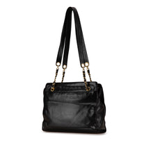 Chanel | Pre-Owned CC Lambskin Chain Tote | Black