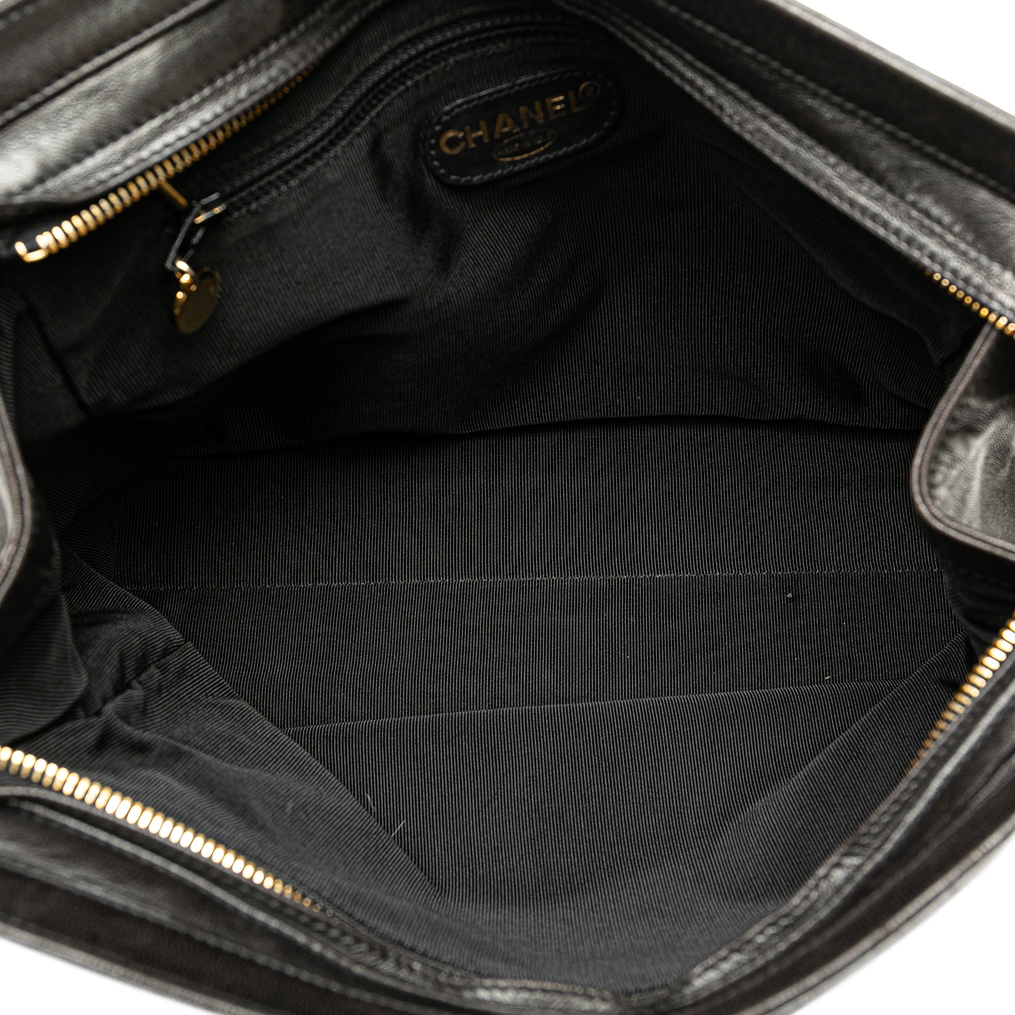 Chanel | Pre-Owned CC Lambskin Chain Tote | Black