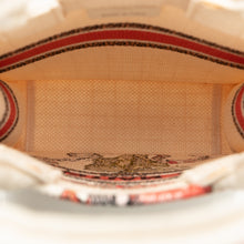 Dior | Pre-Owned Fleurs Bibliques Embroidery Vertical Book Tote | Brown/Beige