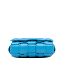 Bottega Veneta | Pre-Owned Nappa Intrecciato Padded Chain Cassette Satchel | Blue