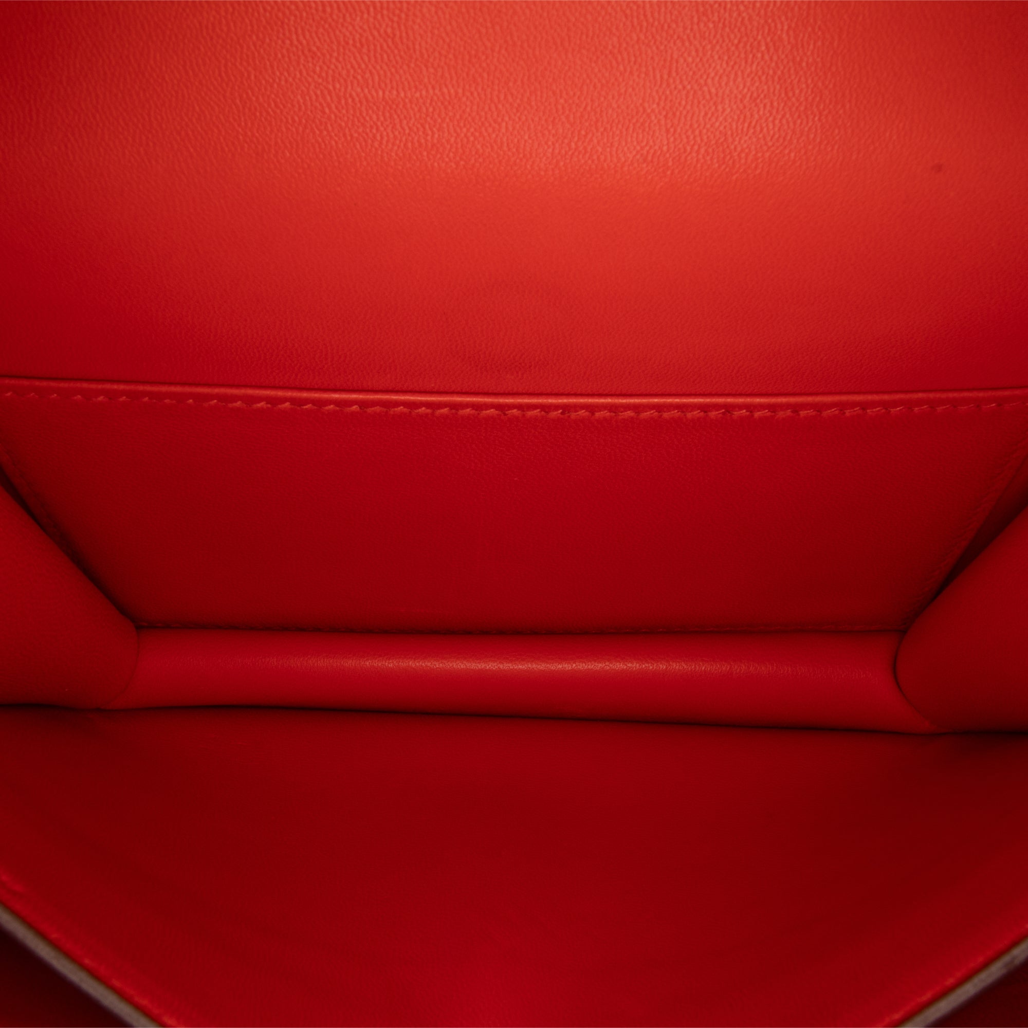 Hermes | Pre-Owned Mini Tadelakt Constance 18 with Golden Logo | Red