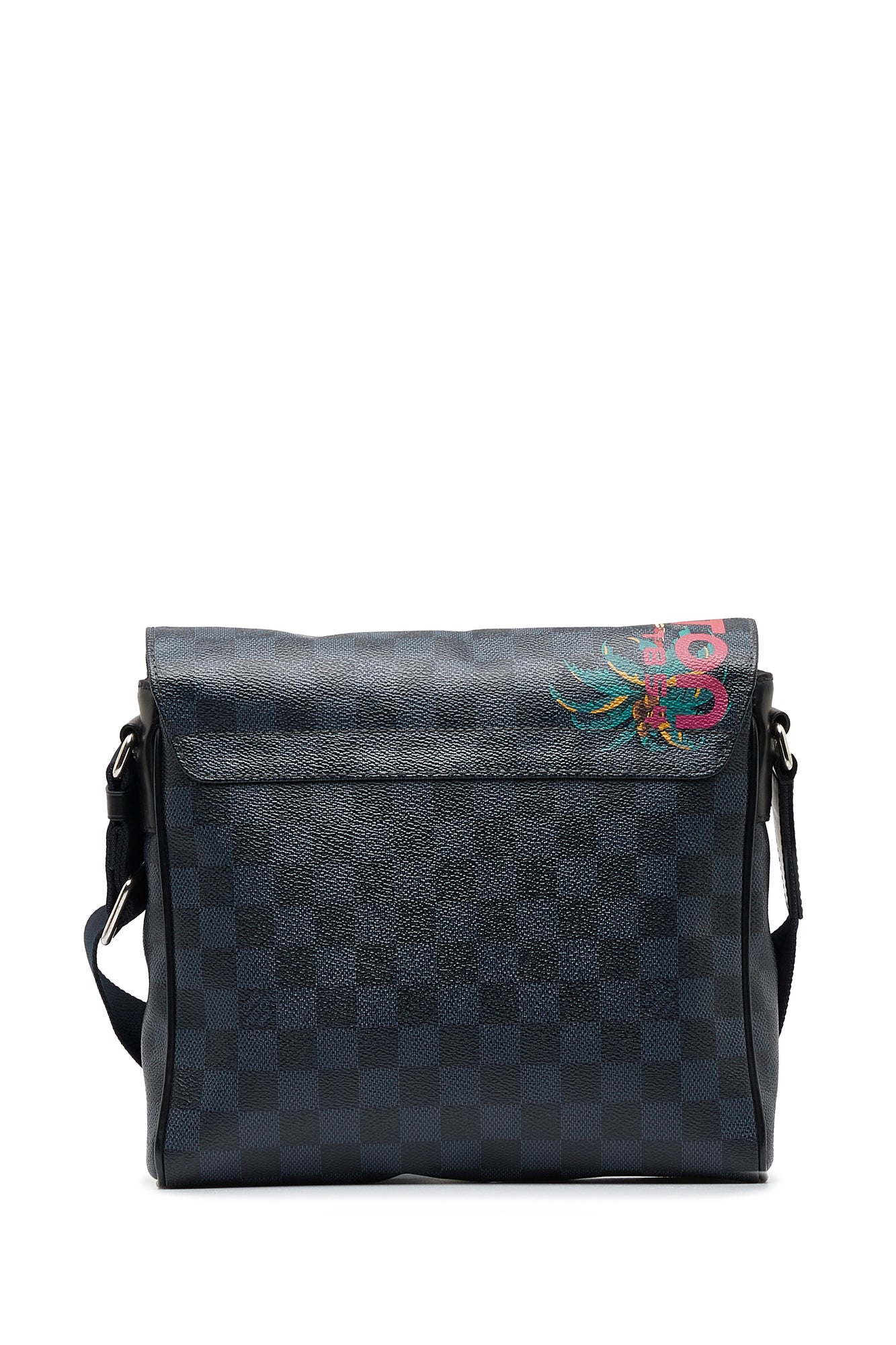 Louis Vuitton Pre-Owned Damier Cobalt Jungle District Messenger PM | Women | Black x Multi