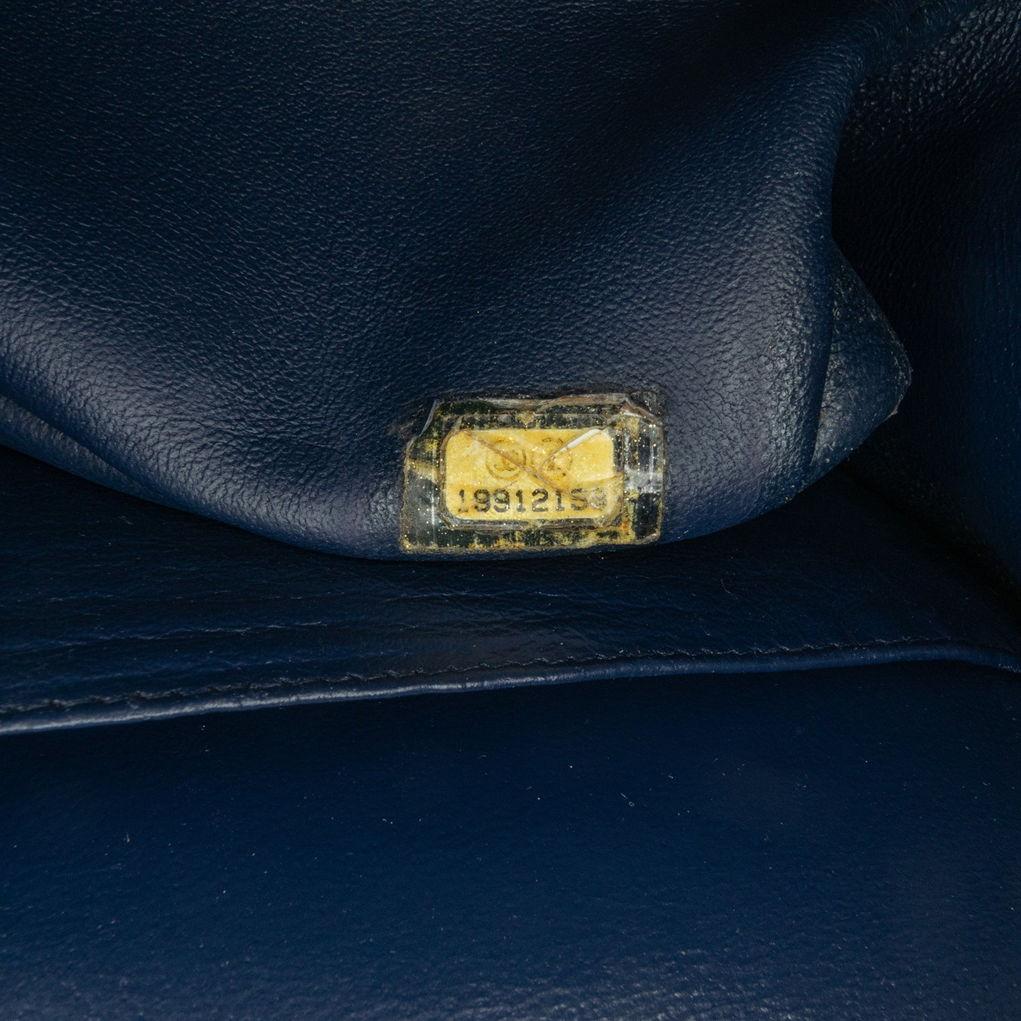 Chanel | Pre-Owned Jumbo Classic Patent Double Flap | Blue/Dark Blue