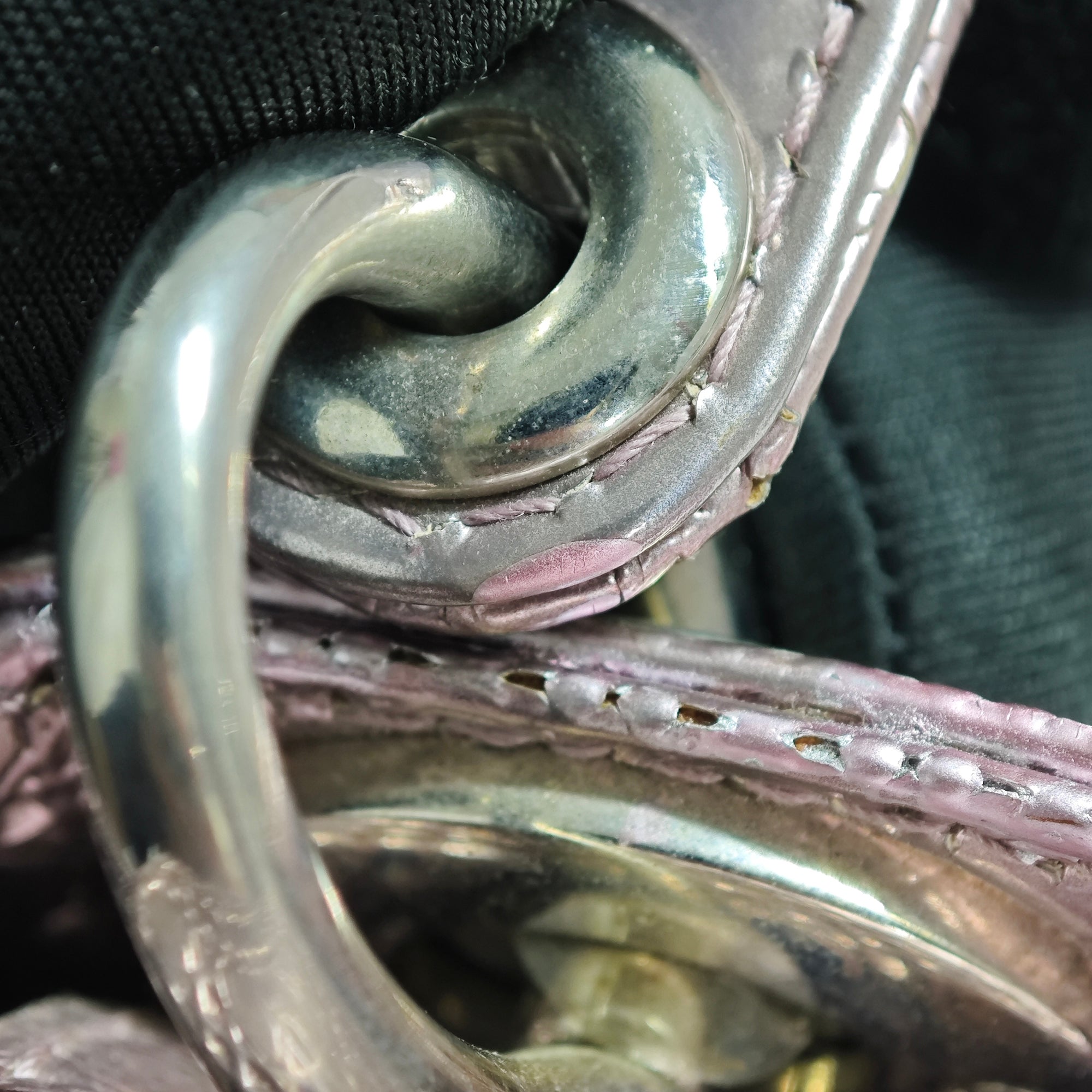 Dior | Pre-Owned Mini Metallic Patent Microcannage Lady | Pink