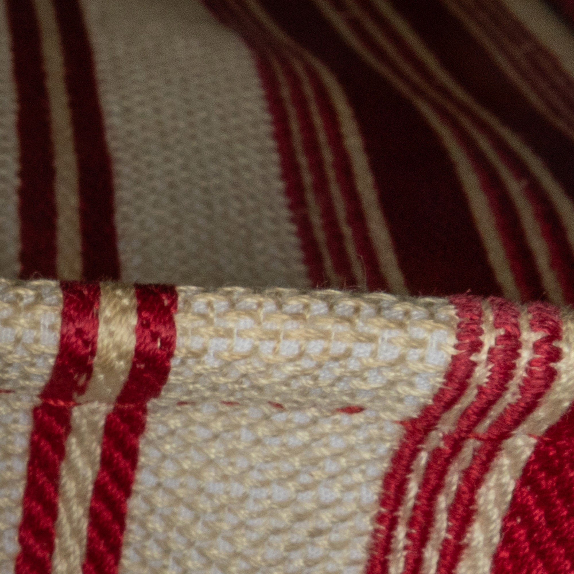 Dior | Pre-Owned Large Striped Book Tote | Red