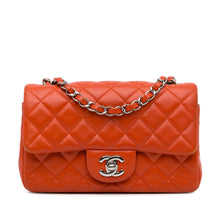 Chanel | Pre-Owned Mini Rectangular Classic Lambskin Single Flap | Orange