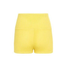 Micro Bike Short | Yellow Crochet