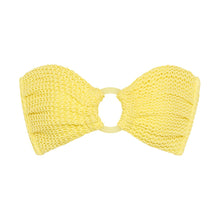 Tori Bandeau Bikini Top | Yellow Crochet