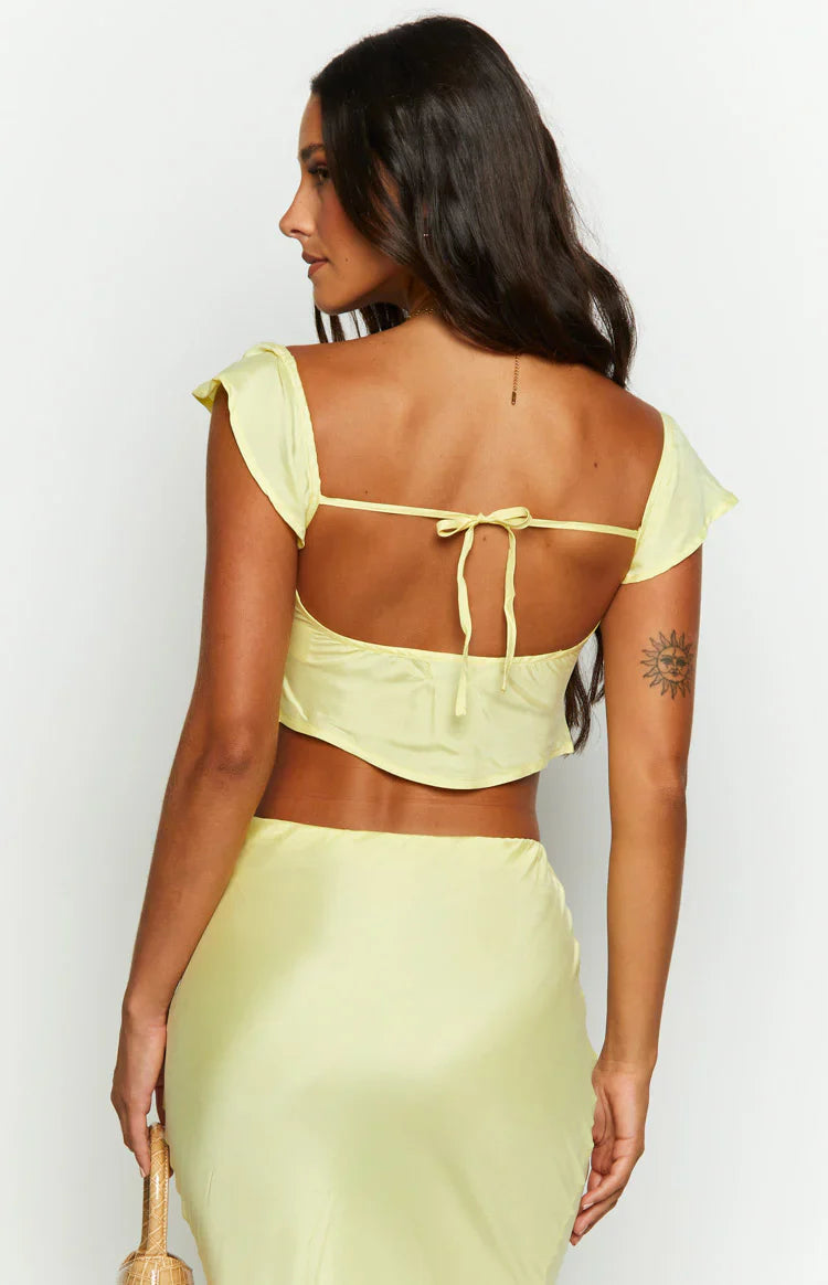 Anna Top | Yellow