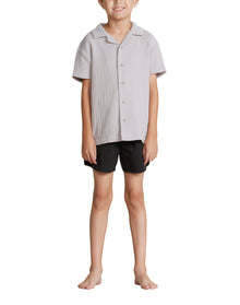 Youth | Elasticated Waist Boardshort | Black