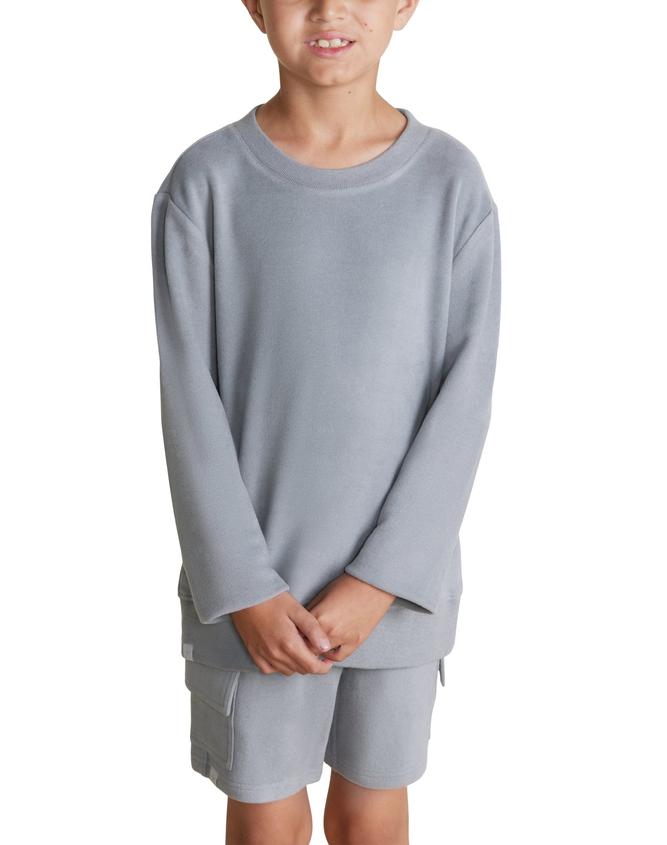 Youth | MC Brushed Fleece Pullover | Moonbeam