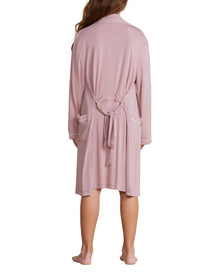 Youth | MC Soft Jersey Piped Robe | Moonbeam-White