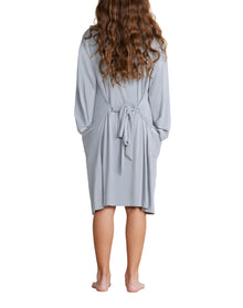 Youth | MC Soft Jersey Piped Robe | Moonbeam-White