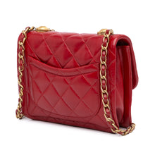 Chanel | Pre-Owned Mini Quilted Lambskin Soft Square Flap | Red