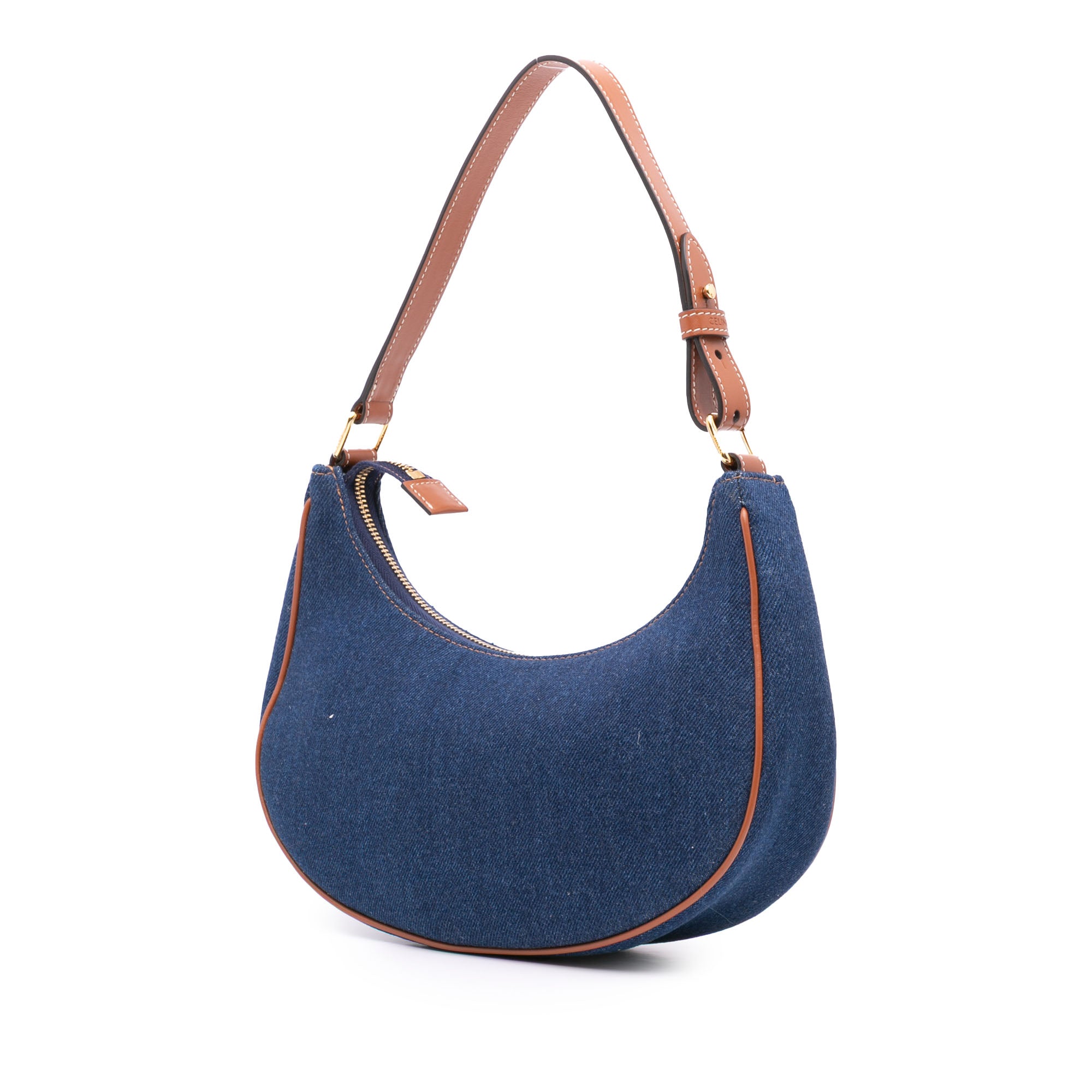 Celine | Pre-Owned Denim Ava Shoulder Bag | Blue