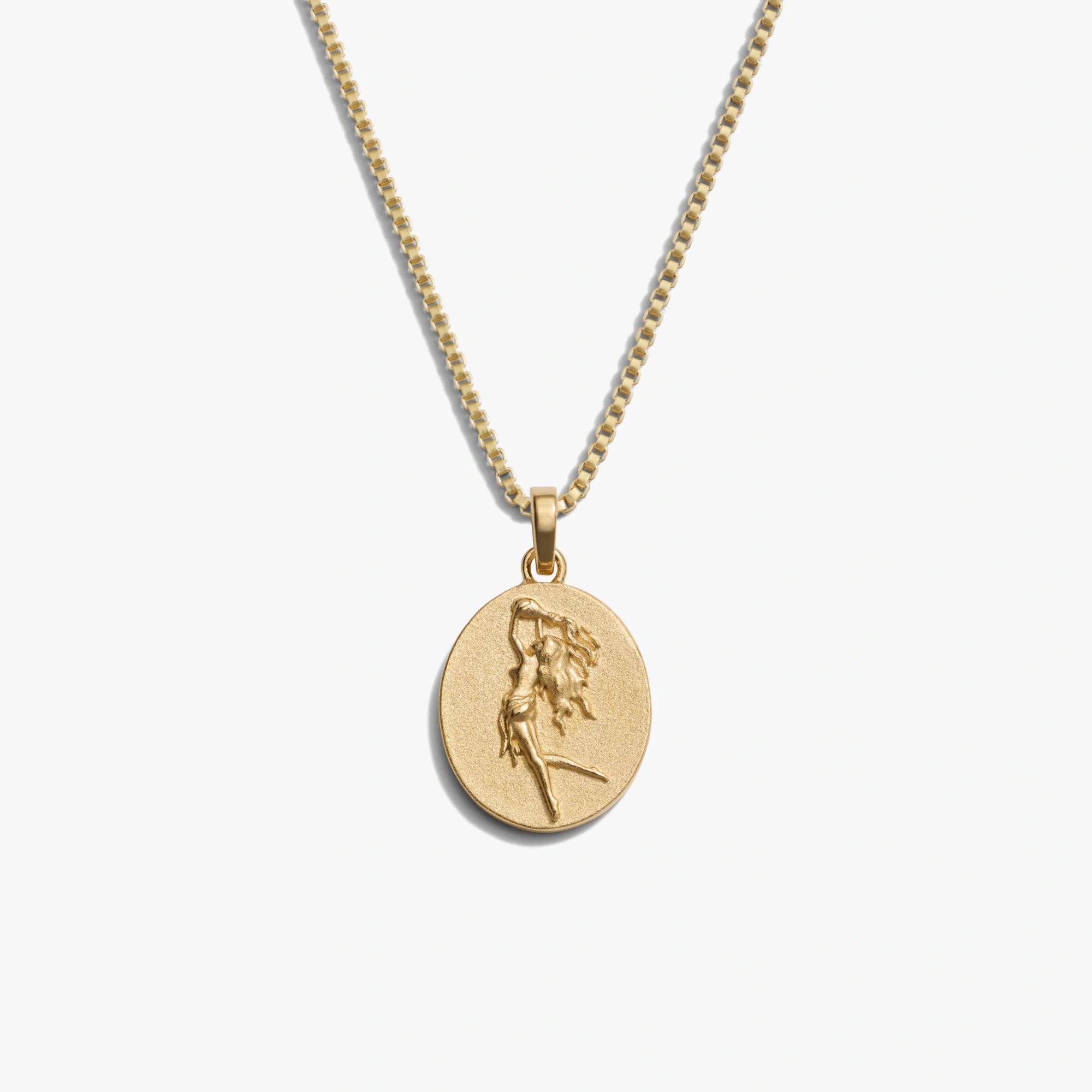 Awe Inspired Necklaces 14K Gold Vermeil / Aquarius / Standard Zodiac Goddess Necklace
