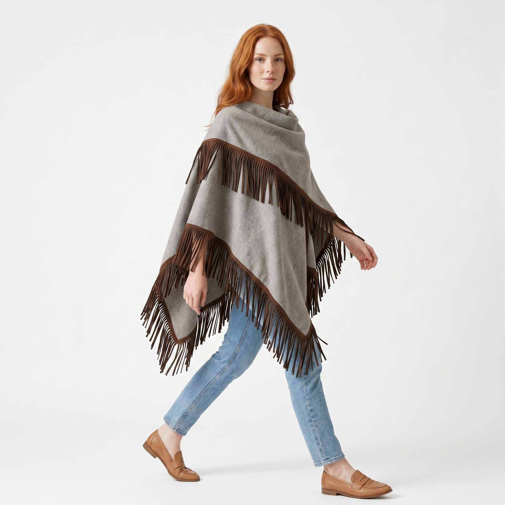 Unisex | Santa Fe Cape | Light Grey