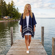 Women | Sail Kimono | Navy / Ivory