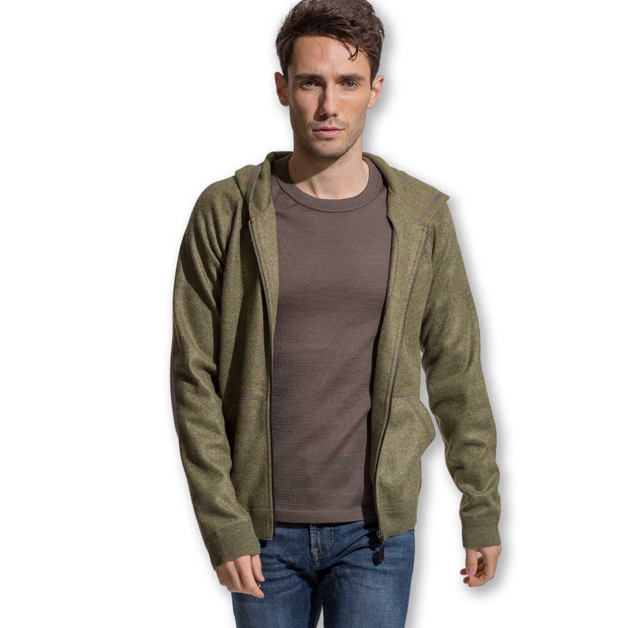 Verbier Zip Up for Men | Forest Green