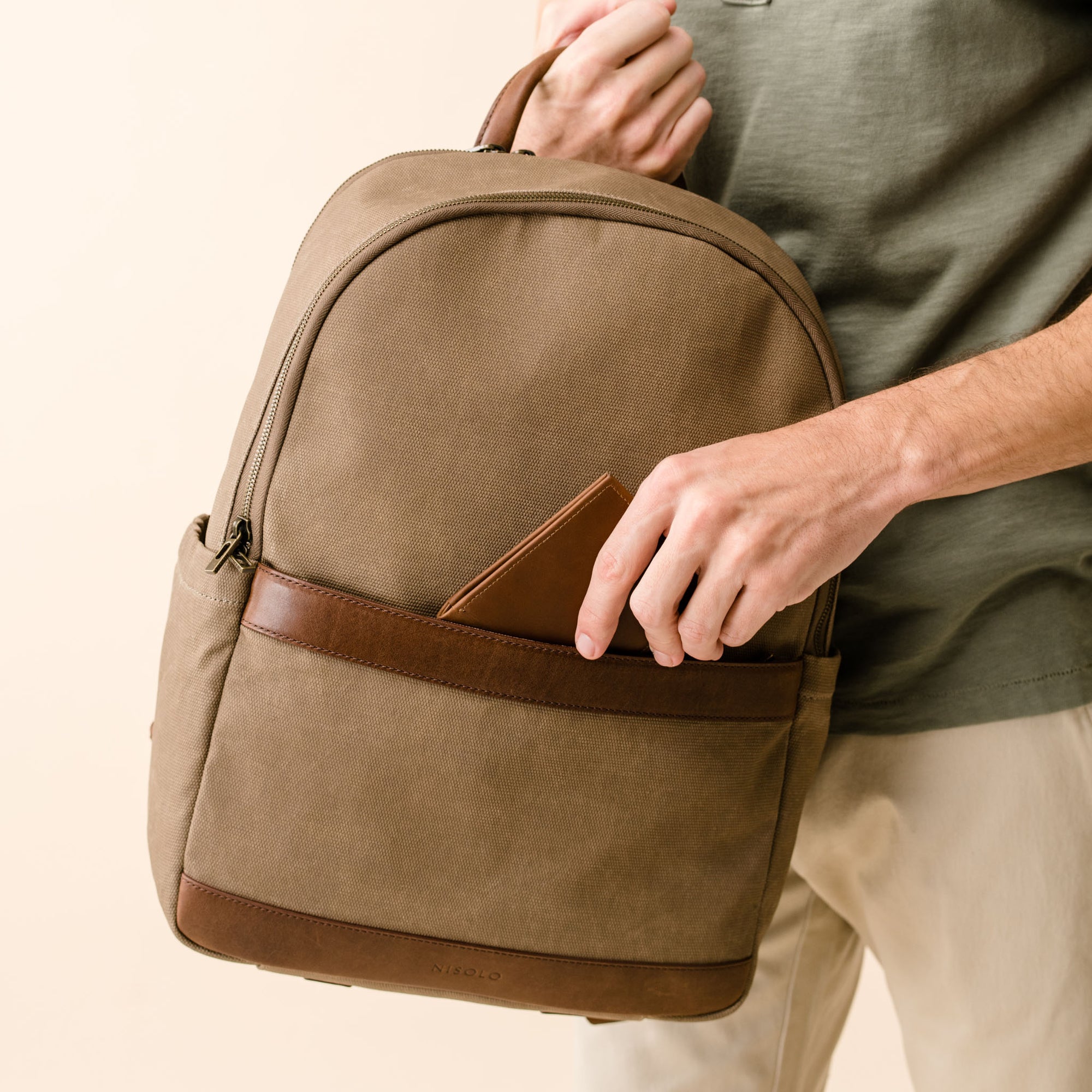 Unisex | Alex Commuter Backpack | Waxed Canvas