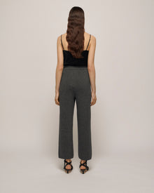 Keira Ribbed-Knit Pants | Graphite