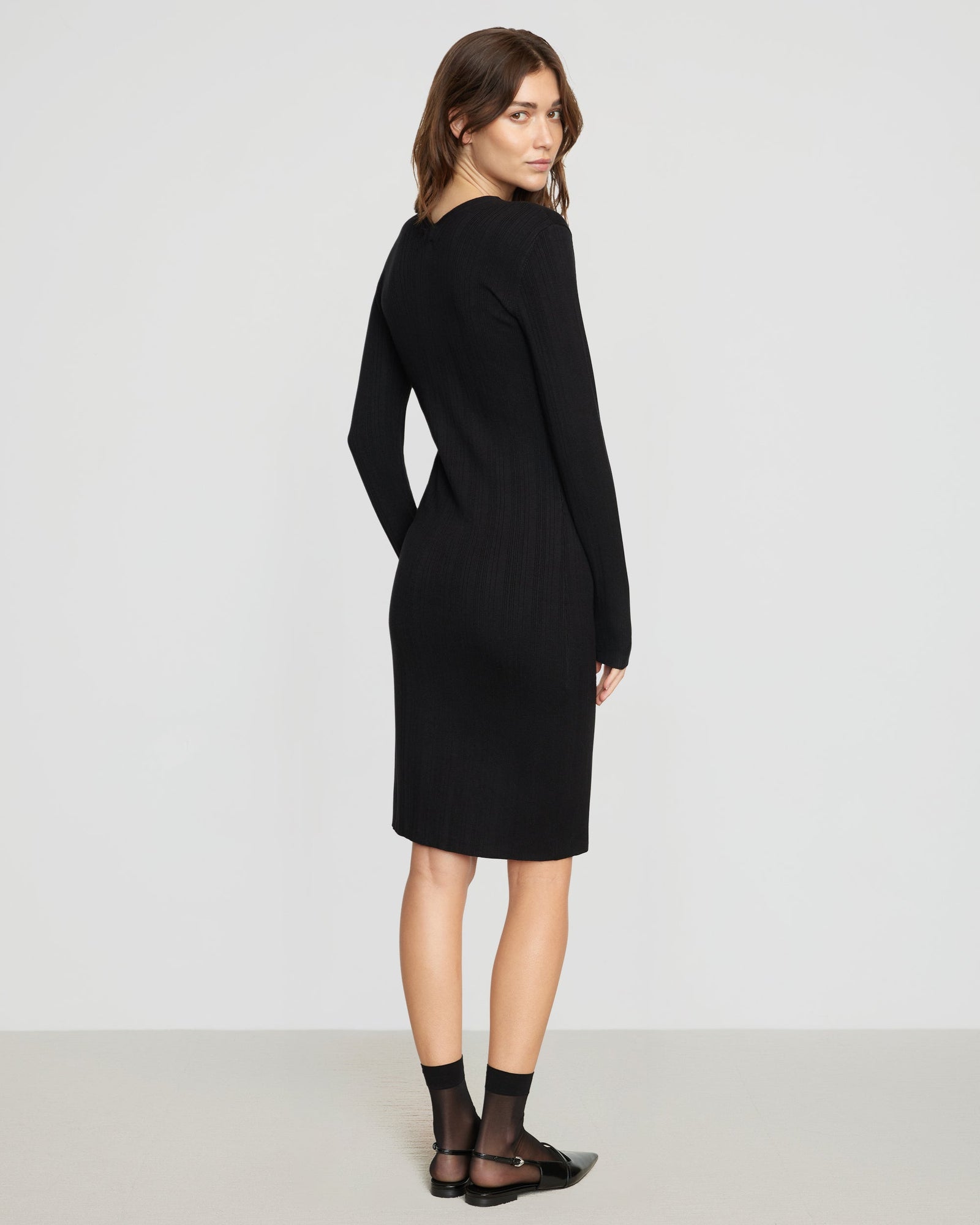 Renée | Ahran Ribbed Two-Way Zip Dress in Size Small