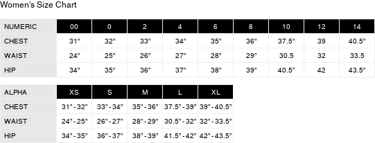 Product size guide