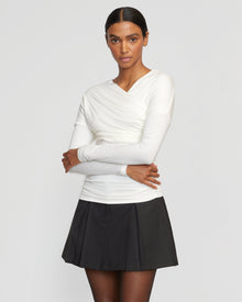 Luisa | Annett Tailored Pleated Mini Skirt in Size Medium 