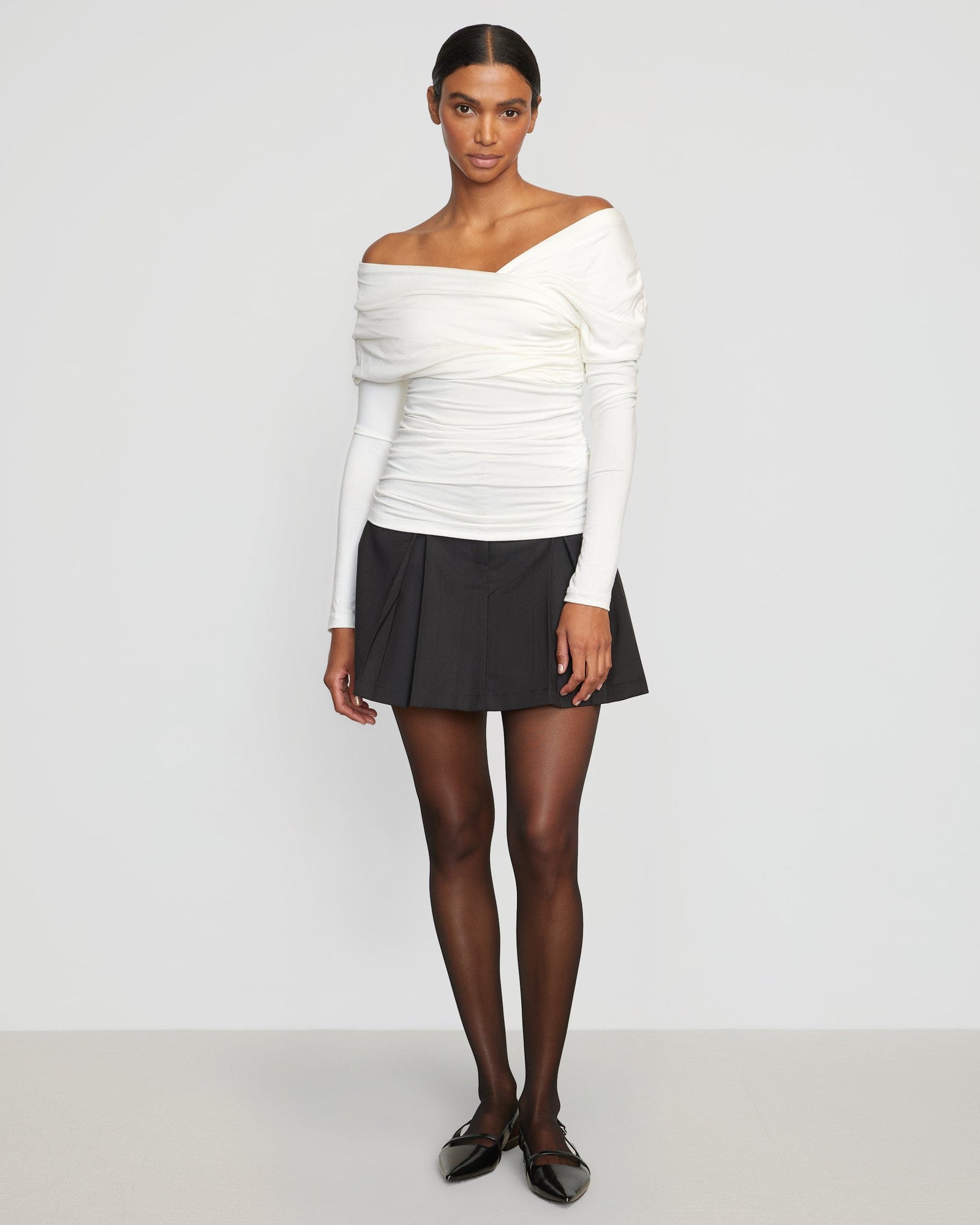 Luisa | Annett Tailored Pleated Mini Skirt in Size Medium 