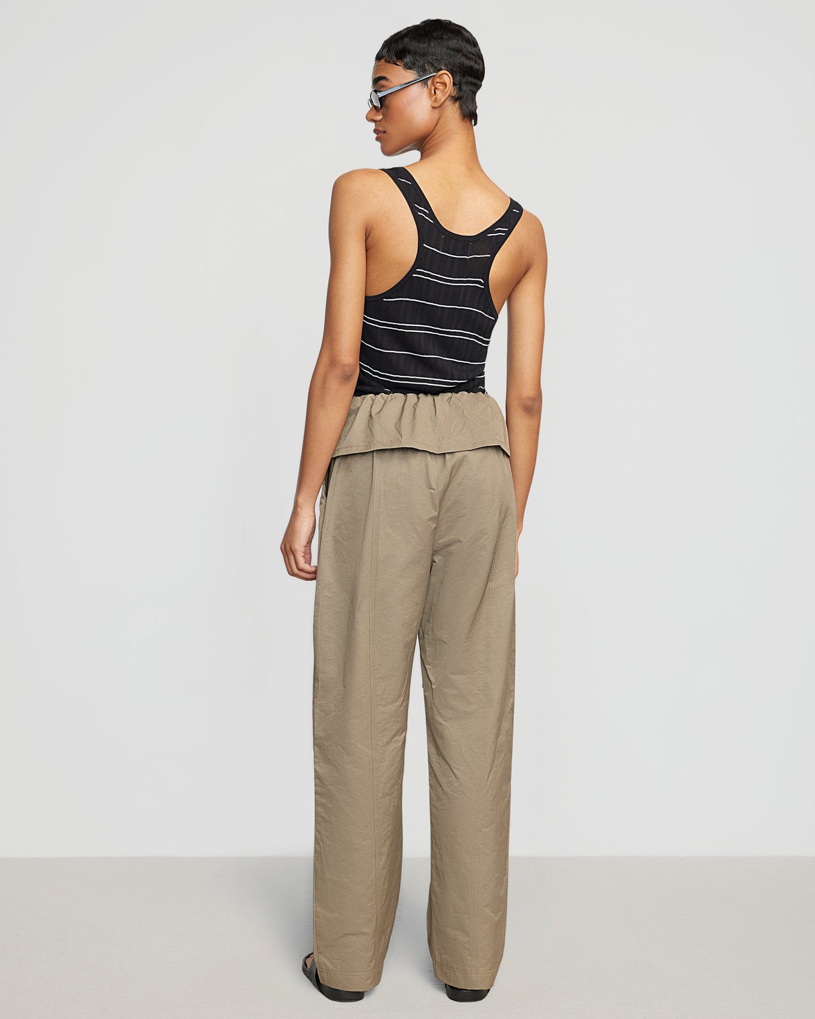 Simone | Arden Drawstring Foldover Pant in Size Small