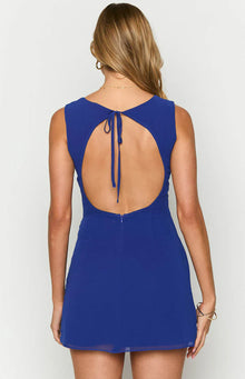 Avi Chiffon Mini Dress | Navy