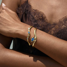 Awe Inspired  Bracelets Molten Statement Gemstone Cuff Bracelet