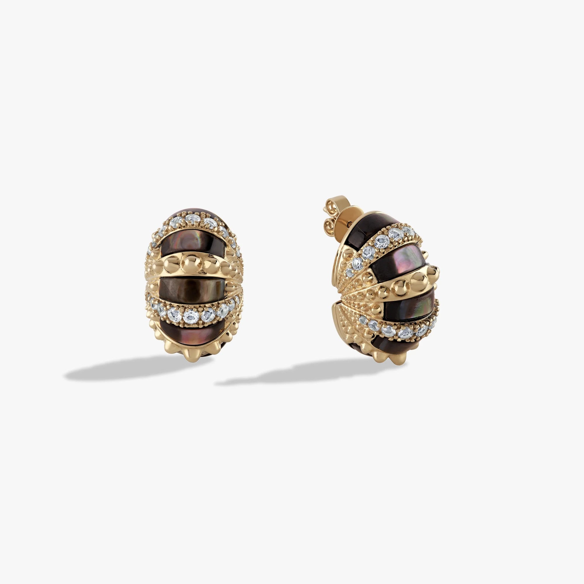 Awe Inspired  Earrings Sea Urchin Statement Studs