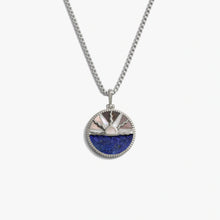 Awe Inspired Necklaces Gemstone Inlay Sunrise Necklace