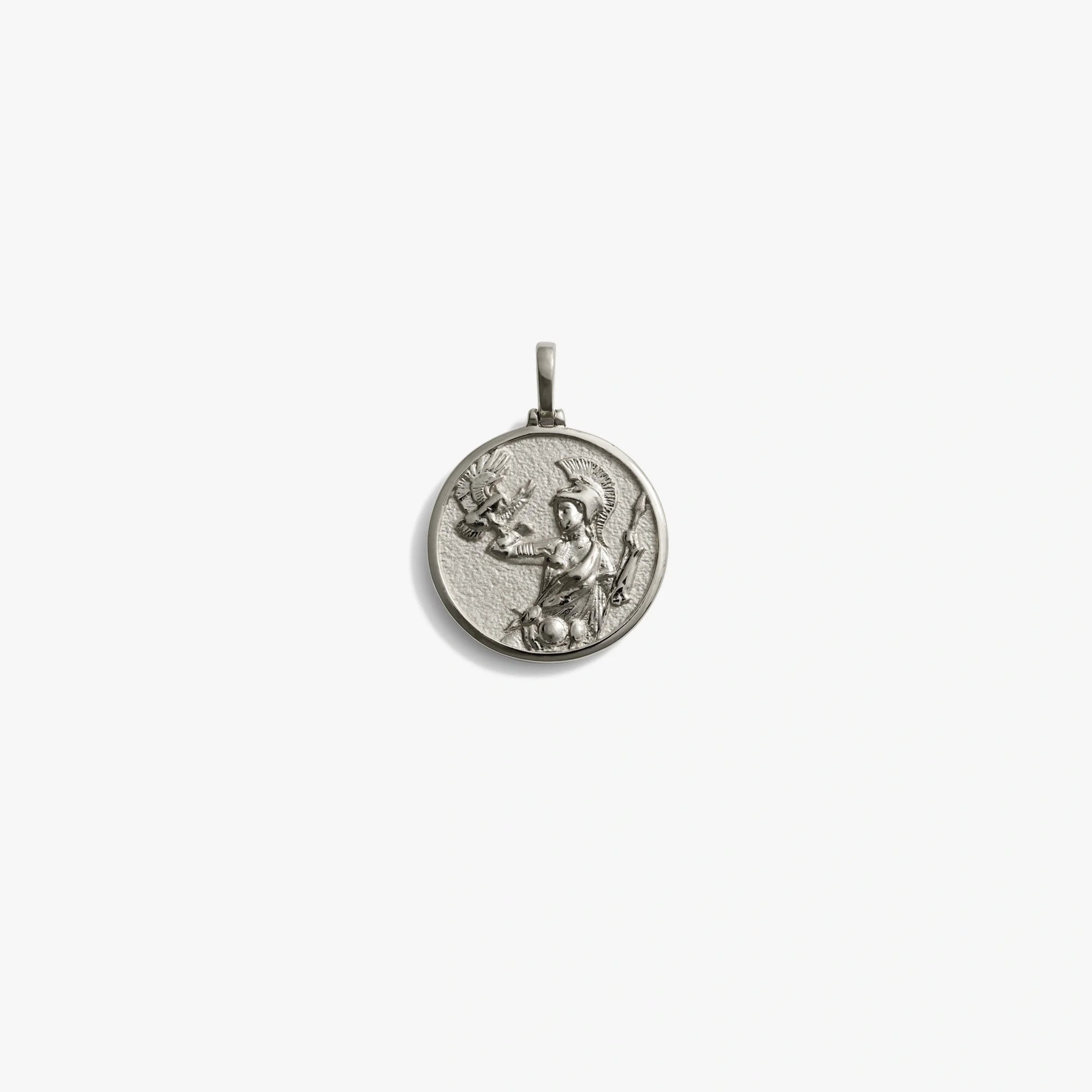 Awe Inspired Pendants 925 Sterling Silver / Athena Goddess Coin Pendant