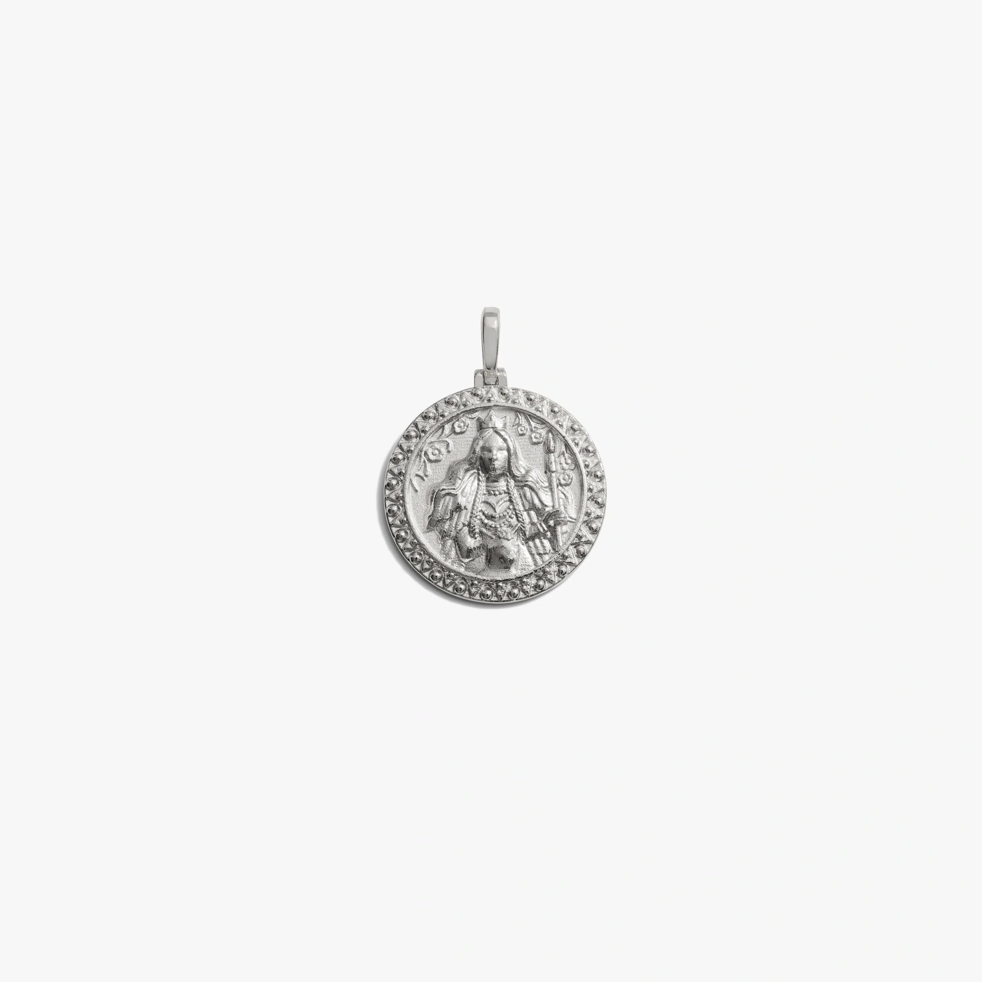 Awe Inspired Pendants 925 Sterling Silver / Freya Goddess Coin Pendant