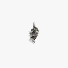 Awe Inspired Pendants Oxidized 925 Sterling Silver / Angel Angel To My Devil Charm