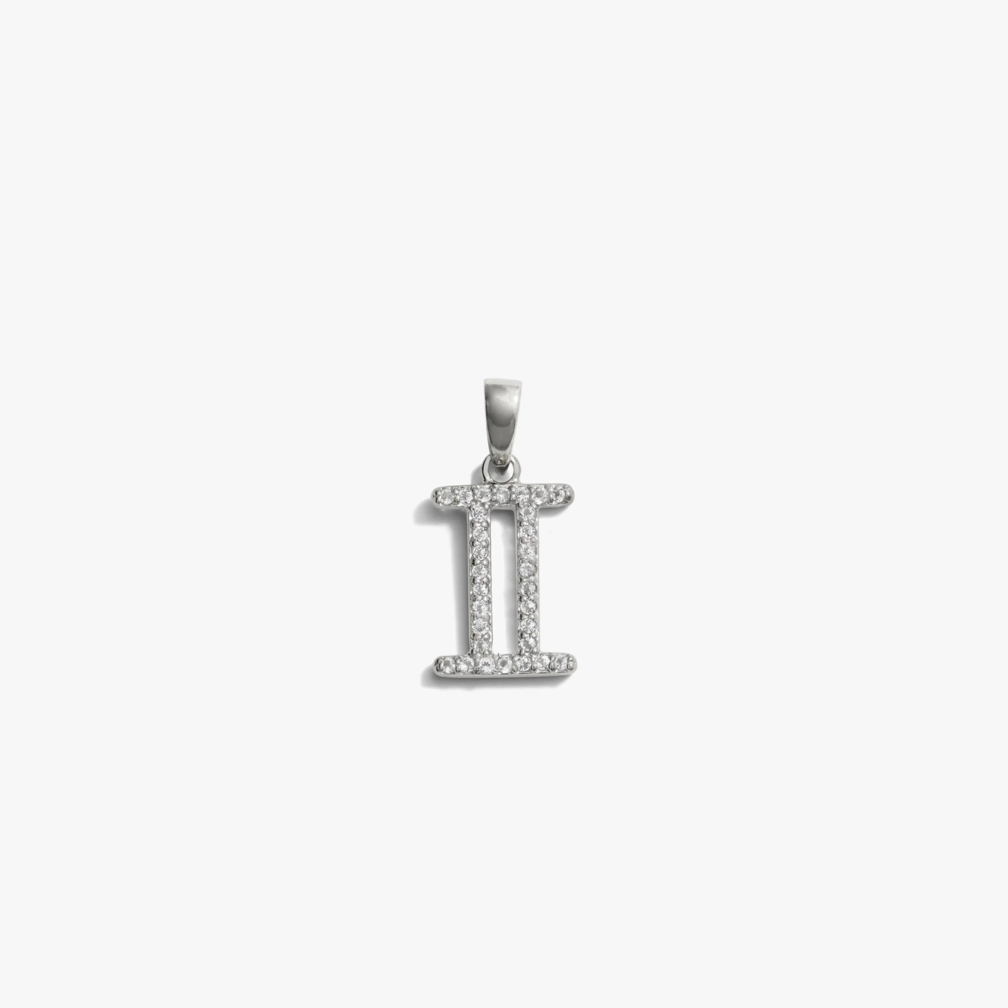 Awe Inspired Pendants Sterling Silver / Gemini / Mini Zodiac Gemstone Amulet