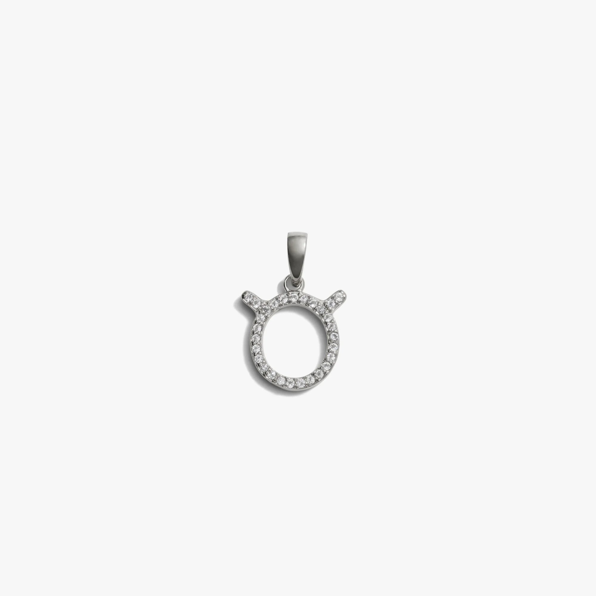 Awe Inspired Pendants Sterling Silver / Taurus / Mini Zodiac Gemstone Amulet