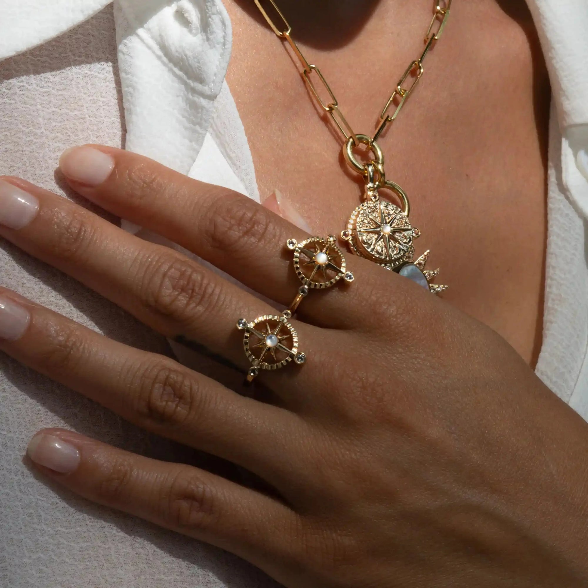 Awe Inspired  Rings Compass Rose Ring
