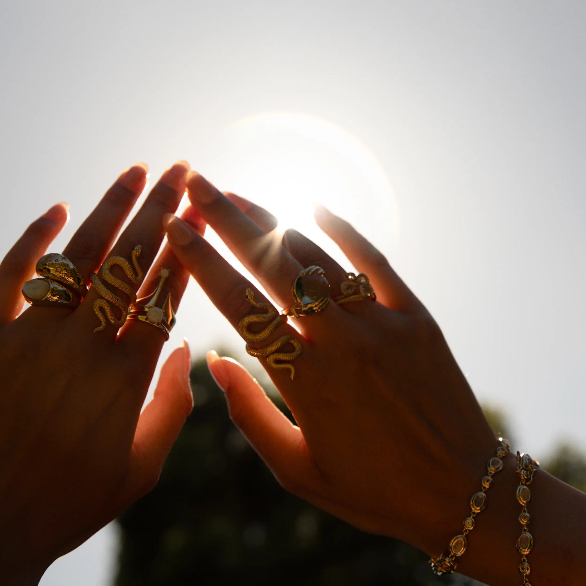 Awe Inspired  Rings Infinity Snake Ring