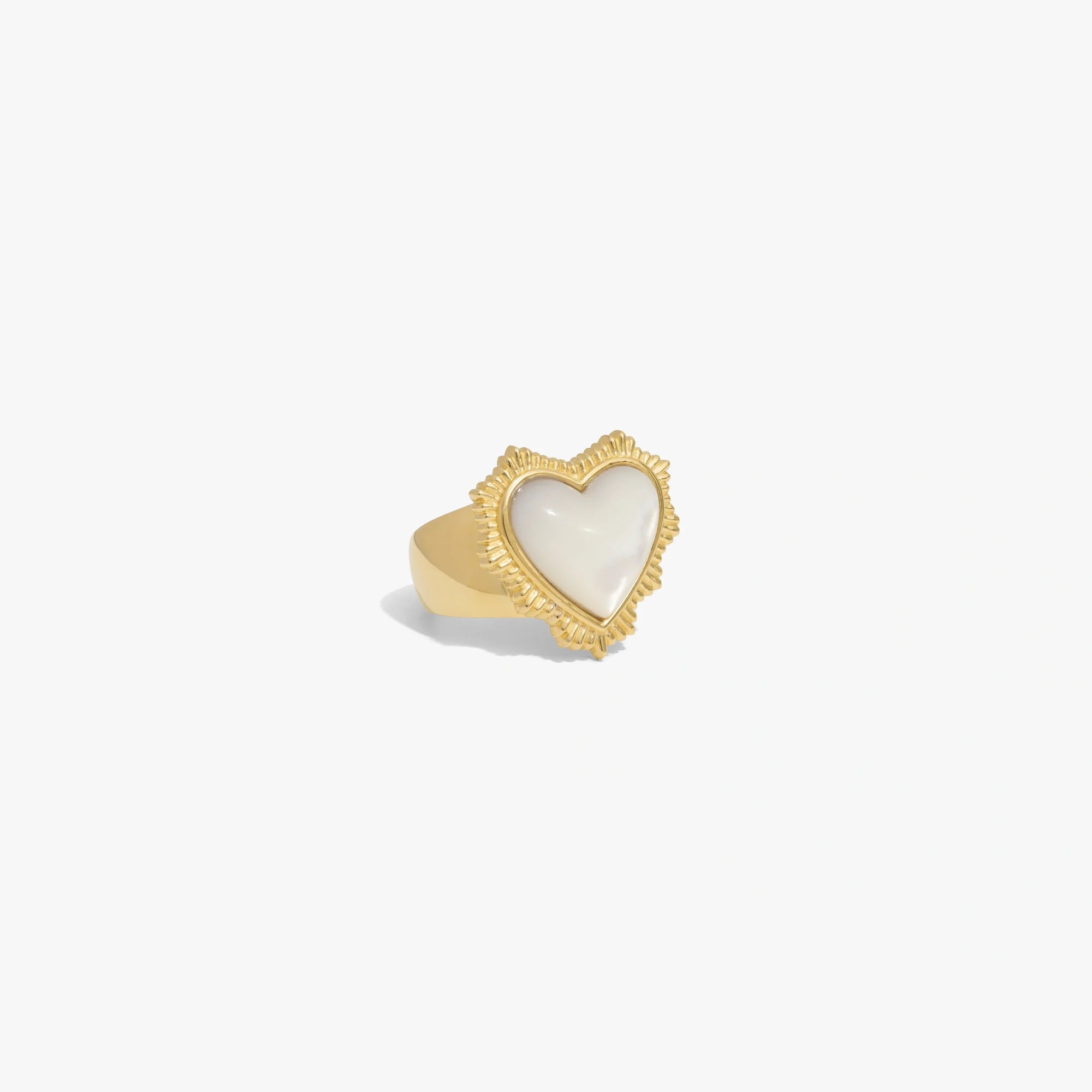 Awe Inspired  Rings Mother of Pearl Radiant Heart Ring