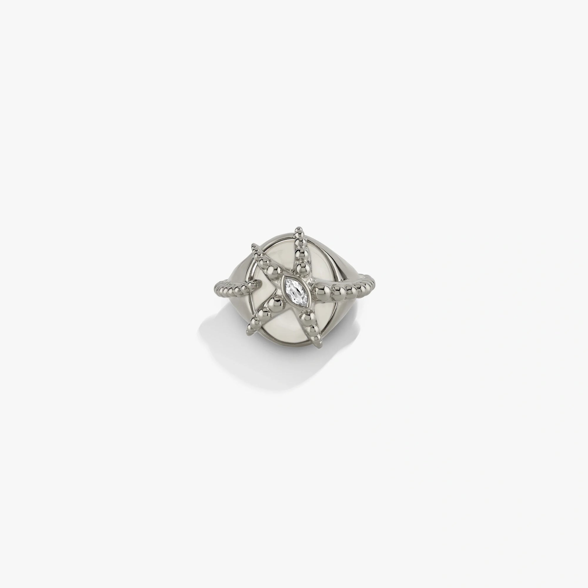 Awe Inspired Rings Sterling Silver / 6 Starfish Moonstone Ring