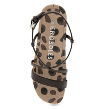 Miles Sandal Dress Platform | Java Spotted Print Faux Leather